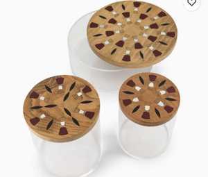 Elegante Decoración para Eid y Ramadán para Hogares de Oriente Medio, Caja de Almacenamiento de Acrílico de Lujo con Incrustaciones de Nácar y Acabado de Laca de Chocolate - Product Image 4