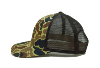 Gorro de camuflaje en blanco Gorra con logotipo personalizado Sombreros de camionero con gorras de camuflaje de malla Diseño deportivo Sombrero de marca promocional