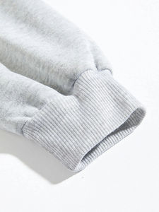 Sweat-shirt d'hiver basique surdimensionné 100% coton polaire respirant écologique anti-boulochage doux confortable pull de détente - Product Image 3