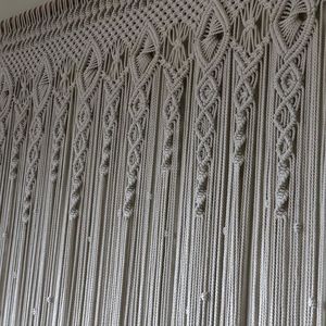 Rideau mural en macramé bohème fait main, rideau de mariage pour salon, pour restaurants - Product Image 2