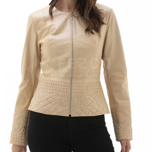 Veste en cuir solide pour femmes de vente chaude Design tricoté respirant pour femmes et filles directement du fabricant pakistanais - Product Image 1