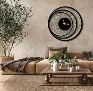 Horloge murale ronde Eterna |   Horloge murale ronde silencieuse Eterna au design intemporel, décoration intérieure classique pour la maison et le bureau - Product Image 2