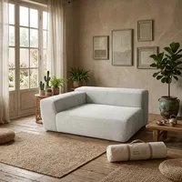 Ensemble de canapé modulaire ultra compact ergonomique avec rembourrage en mousse à mémoire de forme et oreillers, emballage sous vide compressé