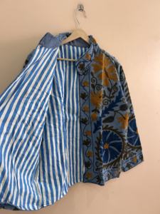 Chaqueta de Algodón Bordada a Mano con Diseño Floral Suzani para Mujer, Chaqueta Corta Informal - Product Image 5