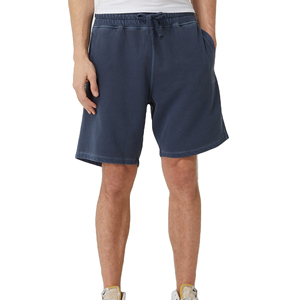 Men's Summer Sportswear Cotton Beachwear Casual Button Screen Printing Breathable Eco-Friendly Top Bottom <b>Shorts</b> Solid Pattern - Product Image 1