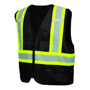 Men's High Quality <b>Reflective</b> Safety Vest Customizable Work Wear <b>Top</b> Sale Adult Size with Logo Support - Product Image 3