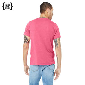 Camiseta Unisex Lisa de Algodón al por Mayor Bella Canvas, Camiseta Unisex de Manga Corta con Cuello Redondo - Product Image 3