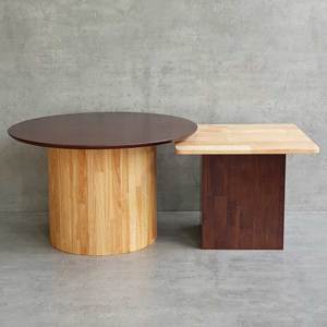 Mesa de Sofá Doble Minimalista para Sala de Estar Hecha de Madera de Caucho-TT68249 - Product Image 6
