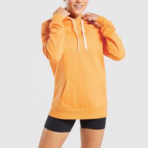 Meilleur pull à capuche de haute qualité pour femmes haut décontracté thermique personnalisé avec logo brodé d'automne en tricot sur le devant pour les femmes - Product Image 1