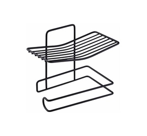 Porte-boîte à mouchoirs fini en métal de fer fini noir nouveau Design décoration de table porte-mouchoirs utilisé - Product Image 2