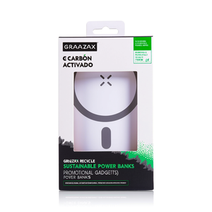 Power Bank Sostenibili Riciclati Granzax, Gadget Promozionali - Product Image 3