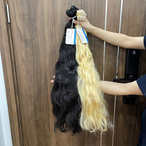 Paquetes de cabello virgen Rubio vietnamita 613 Extensiones de cabello ondulado natural Precio de fábrica Tejido de cabello - Product Image 2