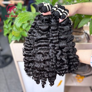 Pelo crudo rizado birmano crudo pelo birmano vietnamita 100% mejor calidad pelo de un donante peinados de tendencia superior Dropship - Product Image 3