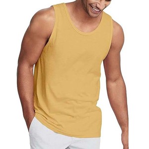 2025 vêtements pour hommes débardeurs chemise gilet hommes débardeur conception OEM marque privée haute rue Style coton respirant col rond - Product Image 2
