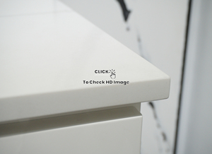 25 "Việt Nam nhà sản xuất mạnh mẽ đánh bóng khách sạn dự án quán cà phê rắn Trắng Nhân Tạo thạch anh đá nhà vệ sinh Countertop - Product Image 4