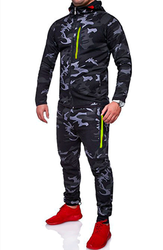 Personalizado de los hombres de ajuste Regular transpirable a prueba de viento de lana de poliéster/algodón chándal último sin forro Jogging deportes liso conjunto para - Product Image 5