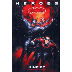 Modern Style Batman & Robin <b>Poster</b> Made of Paper for Wall Decor - Product Image 1