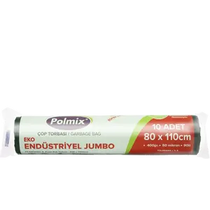 Sac poubelle ménager Polmix Eco Industrial Jumbo Cop Torbasi 80x110 1 boîte de 20 pièces - Product Image 3