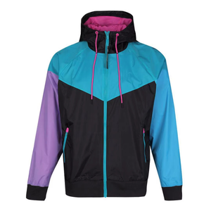 Chaqueta Cortavientos Impermeable con Capucha de Lona de Alta Calidad, con Bolsillos, Ecológica, de Secado Rápido, para Entrenamiento Deportivo en el Gimnasio para Hombre - Product Image 4