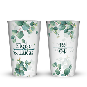 Tasse de mariage personnalisée |   Tasse personnalisée avec photo |   Polypropylène réutilisable sans BPA |   Pas de quantité minimale par commande |   Fabriqué en France - Product Image 1