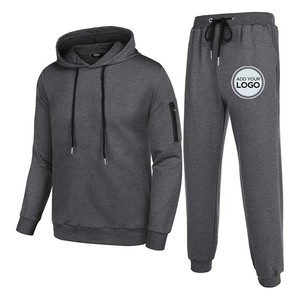 Men's Tracksuit High Quality Men's Tracksuits 2 Pieces Waffle Hoodies Sweatsuit Sets Sports Jogging Suit Sets - Product Image 4