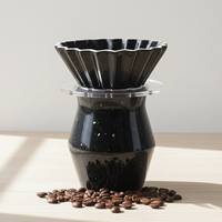 Ensemble de pot et de filtre en porcelaine durable de qualité supérieure multi-usages 3460991SETS-0.35 pour les amateurs de café