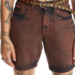 กางเกงขาสั้นผ้ายีนส์สีน้ำตาลขาสั้นผ้ายีนส์ขาดใส่สบายทันสมัยเหมาะสำหรับชุดฤดูร้อนแบบลำลอง - Product Image 6