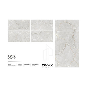 Azulejos exteriores 600X1200 Azulejos de piso de cerámica de mármol beige grandes populares Azulejos de pared de porcelana de piso brillante interior - Product Image 1