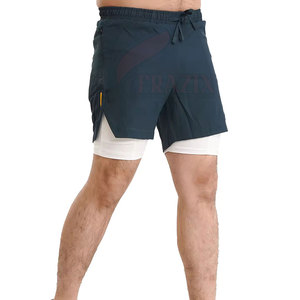 Pantalones Cortos Deportivos Transpirables para Hombre, Pantalones Cortos de Correr de Doble Capa, Pantalones Cortos Deportivos de Doble Capa para Gimnasio - Product Image 5