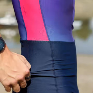 Traje de remo OEM para hombres y mujeres, ajuste de compresión, diseño de color personalizado, uniforme de remo sublimado - Product Image 5