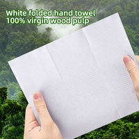 Serviettes en papier Z-Fold en vrac, 1 pli, 200 feuilles/paquet, en pâte vierge, vente en gros usine OEM pour hôpitaux