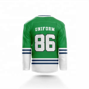 Novedad de 2025, ropa deportiva OEM lisa en blanco barata, camisetas de hockey sobre hielo para hombres. - Product Image 6