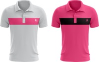 Polo femme de haute qualité au-dessus du genou sensibilisation au cancer du sein ruban rose conception personnalisée tissu de qualité supérieure toutes les tailles disponibles