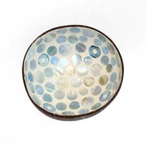 Tazón de Coco con Incrustaciones de Nácar Hecho a Mano, Patrón Personalizado al por Mayor, Fabricante de Vietnam - Product Image 6