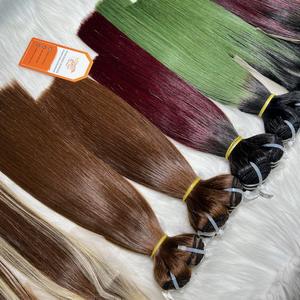 Multiple Colored Bone Straight Human Hair Short Combo 10" and <b>12</b>" With Closure for Full Wig Wholesale Price - Product Image 1