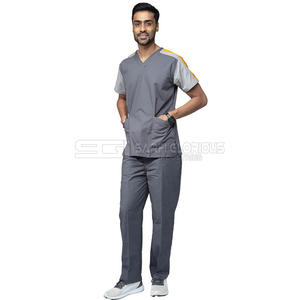 Conjunto de Uniforme Médico para Hombre, Cómodo y Ligero, Camiseta de Manga Corta y Pantalones, Uniforme de Atención Médica para Médicos y Enfermeras - Product Image 1