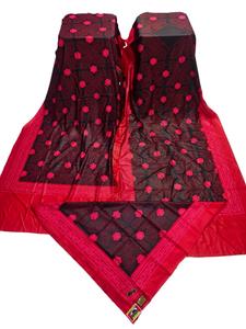 Lujoso Conjunto de 3 Piezas de Baati Shaash Dirac Somalí Sin Costuras, Ecológico, para Verano/Primavera, Mangas Largas, Bordado, Seda y Poliéster - Product Image 3