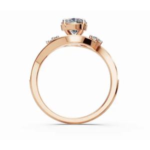 Anillo de diamantes de diseño Premium The Eternal Gaze, corte redondo, 1.048 ct, diamante cultivado en laboratorio, joyería de compromiso de oro, proveedor mayorista en línea. - Product Image 4