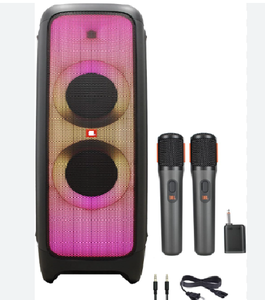 El Mejor Altavoz Portátil Original PartyBox 300-500W IP65 Impermeable con Control de Voz Alexa y Luces LED Intermitentes Inalámbricas para Llevar en Pareja - Product Image 1