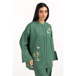 Conjunto Coordinado Bordado en Yute IPST-55105, Atuendo Casual de 2 Piezas para Primavera/Verano, Tallas XS y XXS - Product Image 2