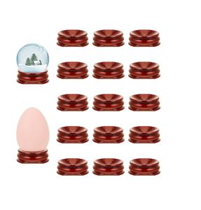 12 Unfinished Unpainted Wooden <b>Egg</b> Stands Holders Displays - Product Image 3