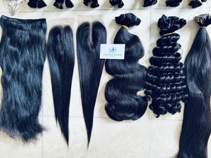 Super vente! Extensions de cheveux ondulés vierges naturels non traités alignés sur les cuticules vietnamiennes Cheveux humains bruts du Vietnam - Product Image 5