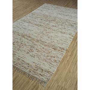 พรมขนสัตว์สีเบจและสีน้ำตาลคลาสสิก ลายทอแบบเรียบ ทำด้วยมือ รูปทรงสี่เหลี่ยมผืนผ้า ลายแบบนามธรรม สำหรับห้องนั่งเล่นและห้องนอนวัยรุ่น-Pdwl-513 - Product Image 2