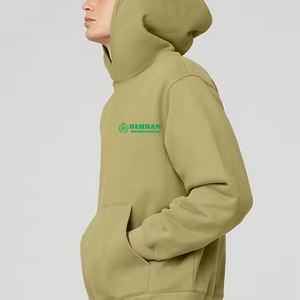 Hoodie de qualité supérieure au design tendance, couleur unie, personnalisable, en molleton de coton biologique lourd, en tissu éponge français, respirant et à séchage rapide - Product Image 3