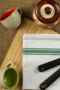 Motif à carreaux à séchage rapide Golf Beach Home Serviette Recyclé Coton Lin Microfibre Vintage Bandes Tissé Technique Couleur Rouge pour - Product Image 3