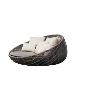 High <b>End</b> Waterproof Wicker Sun Lounger Adjustable Aluminum Patio Recliner Luxury Villa Terrace Beach <b>Bed</b> Supplier - Product Image 6