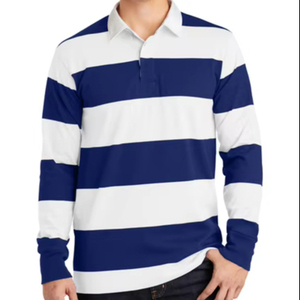 Camiseta de Rugby Polo de Alta Calidad con Color Personalizado para Hombre, Manga Larga Clásica, Ropa Casual de Rugby, Precio al por Mayor, Transpirable y Personalizable - Product Image 1