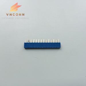 Fournisseur du Vietnam à une rangée de broches droites en plastique bleu 1.27MM Socket FFC & FPC Connecteurs flexibles plats - Product Image 1