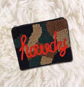 Houston Astros Coin <b>Purse</b> Beaded Handcrafted trendy Minibag with Astros team pride for card and <b>small</b> essentials - Product Image 3