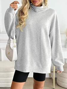 Sweat-shirt à manches longues pour femmes oversize loose fit design moderne trendy winter fashion outerwear - Product Image 2